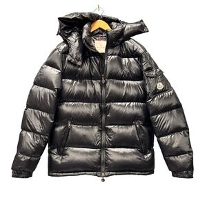 Moncler Down Puffer Jacket Womens 5 XL Lucie Lontre Giubbotto Black Luxury Coat